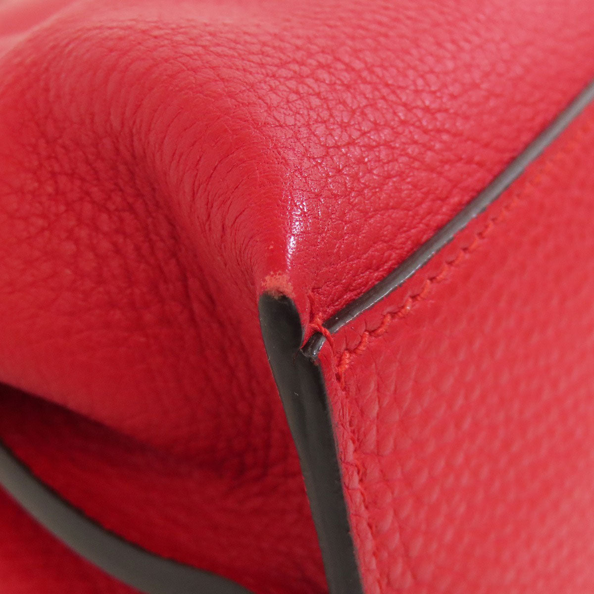 GUCCI Handbag 370831 leather Red Bamboo Daily 2WAY Women Used