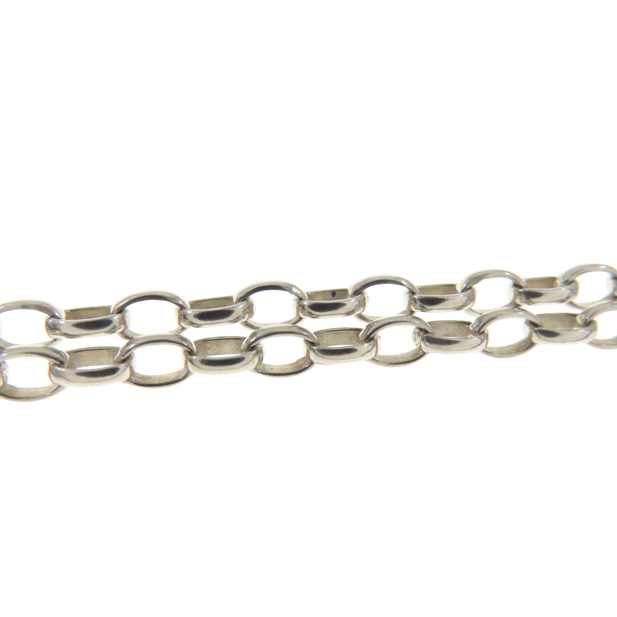GUCCI Necklace SV Silver Interlocking G Women Used