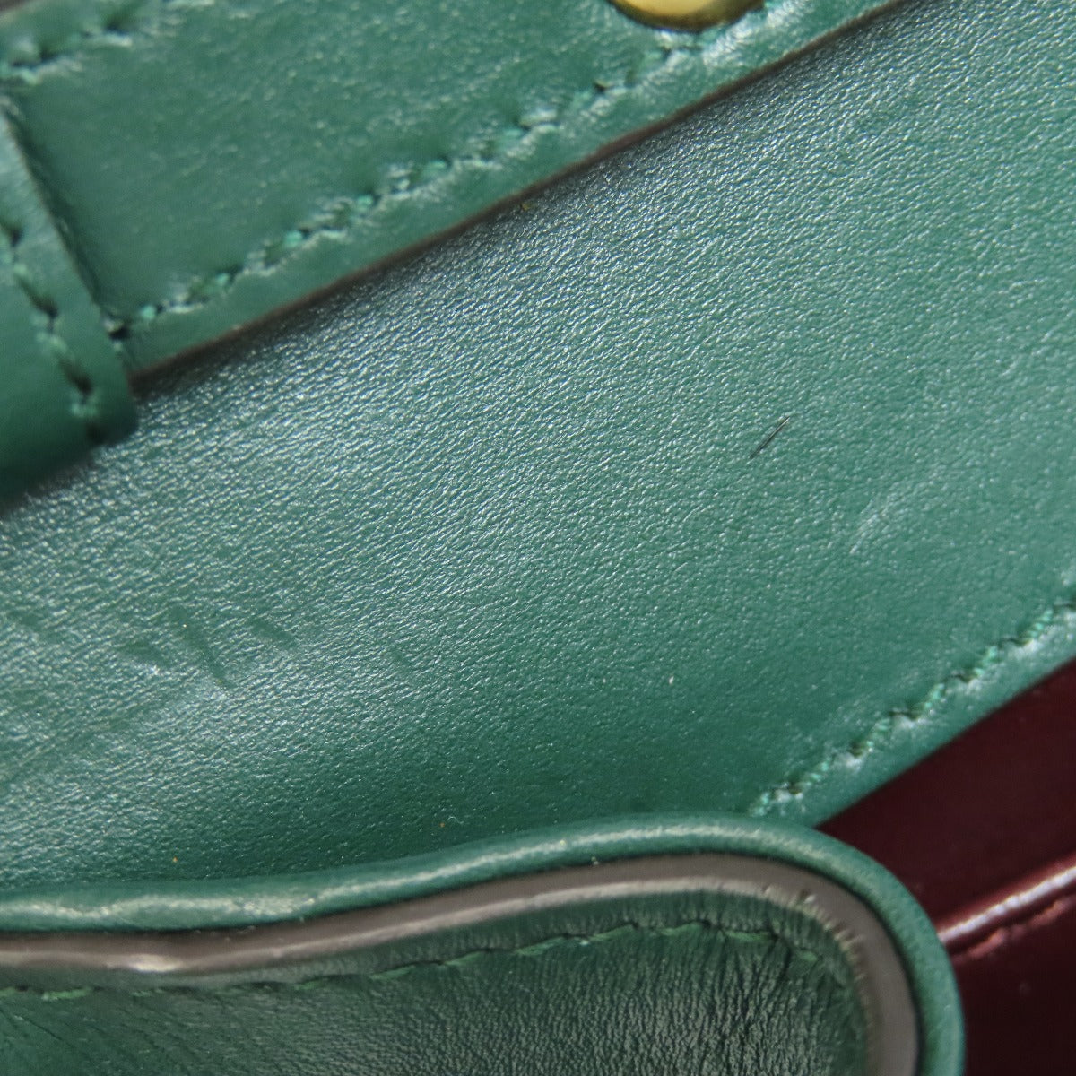 GUCCI Handbag 572375 Calfskin green Zumi ChainShoulder Women Used