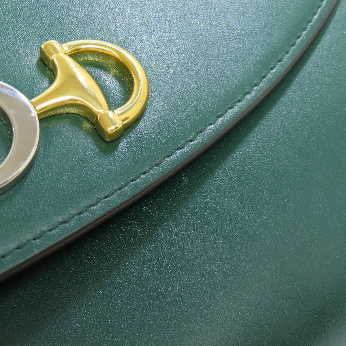 GUCCI Handbag 572375 Calfskin green Zumi ChainShoulder Women Used