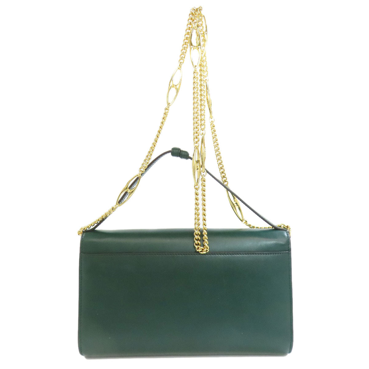 GUCCI Handbag 572375 Calfskin green Zumi ChainShoulder Women Used