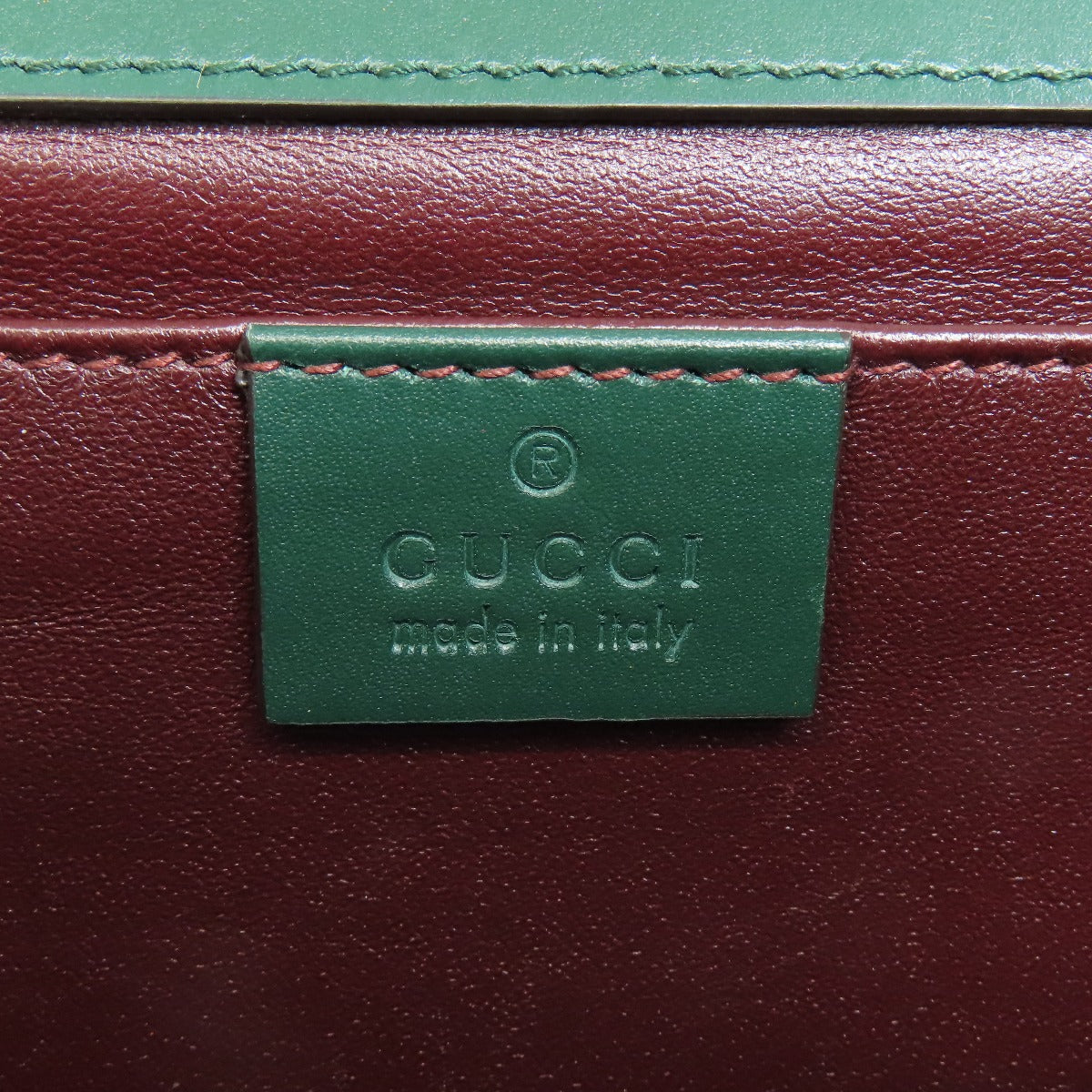 GUCCI Handbag 572375 Calfskin green Zumi ChainShoulder Women Used