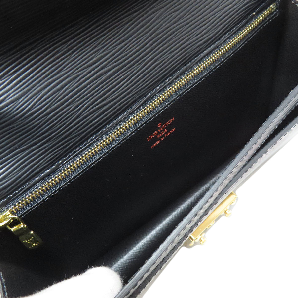 LOUIS VUITTON business bag M52612 Epi black Serie Dragonne mens Used