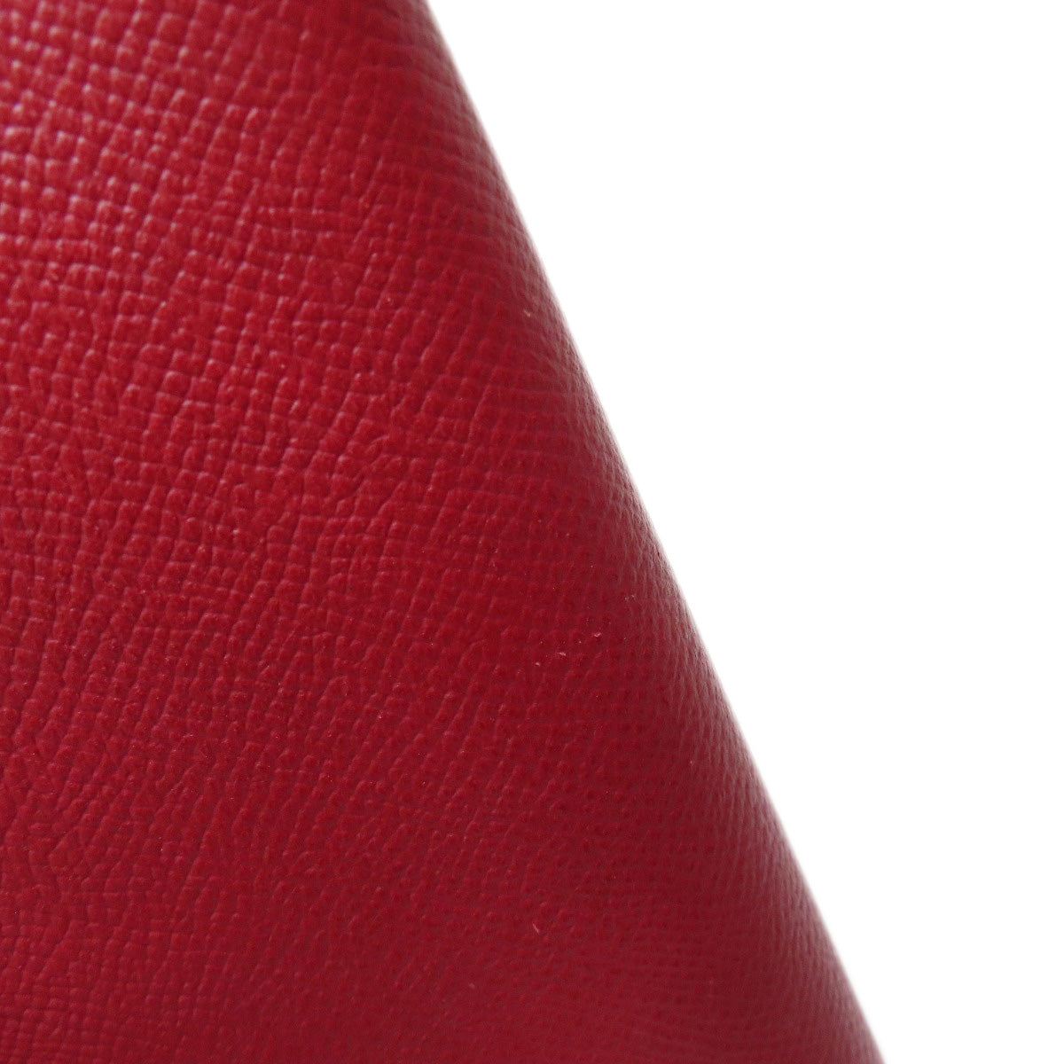HERMES Long Wallet Purse Epsom Red Azap Silk In Long Silver Metal
