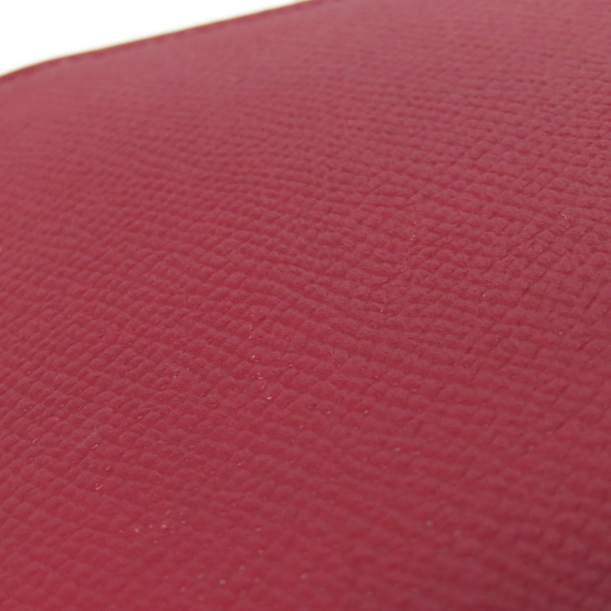 HERMES Long Wallet Purse Epsom Red Azap Silk In Long Silver Metal