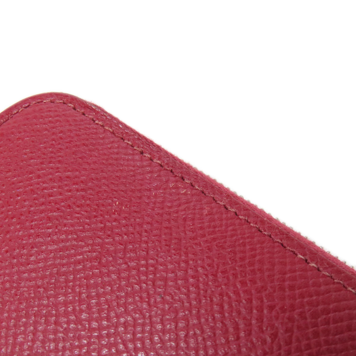 HERMES Long Wallet Purse Epsom Red Azap Silk In Long Silver Metal