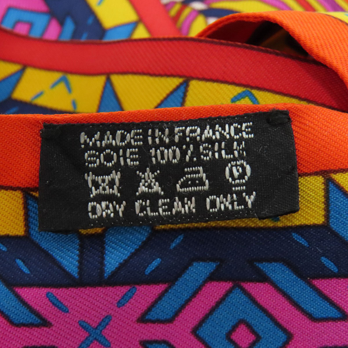HERMES scarf silk Orange Twilly ballerina Women Used