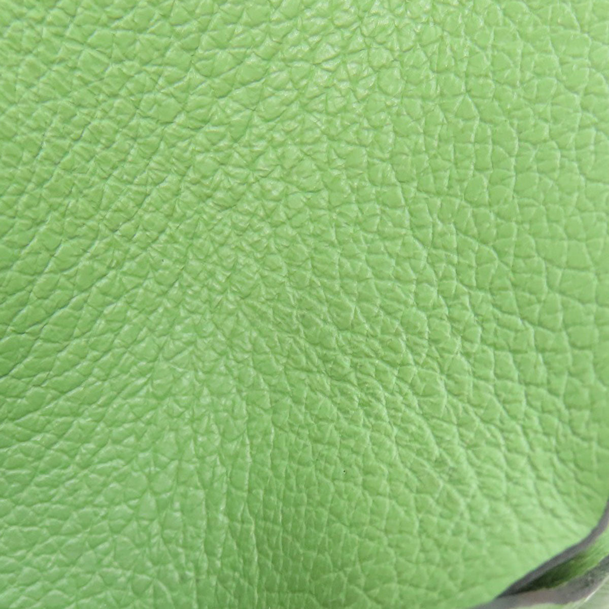 HERMES Coin case Evercolor green Calvi duo