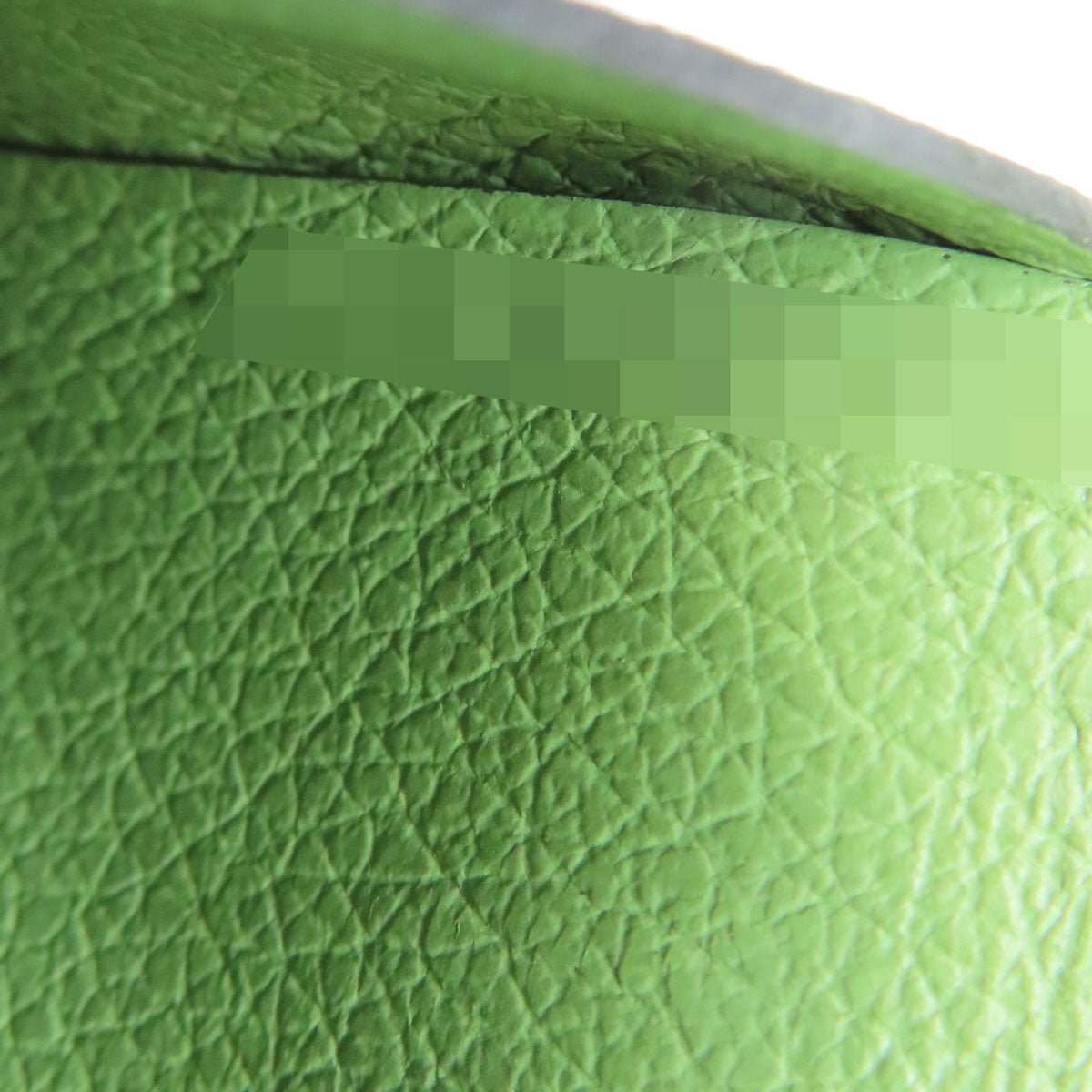 HERMES Coin case Evercolor green Calvi duo