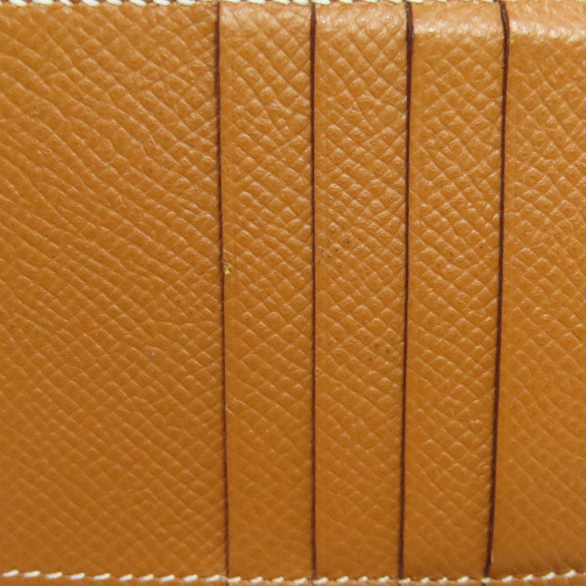 HERMES Bifold Wallet Epsom gold Bearn Compact Gold Gold Metal