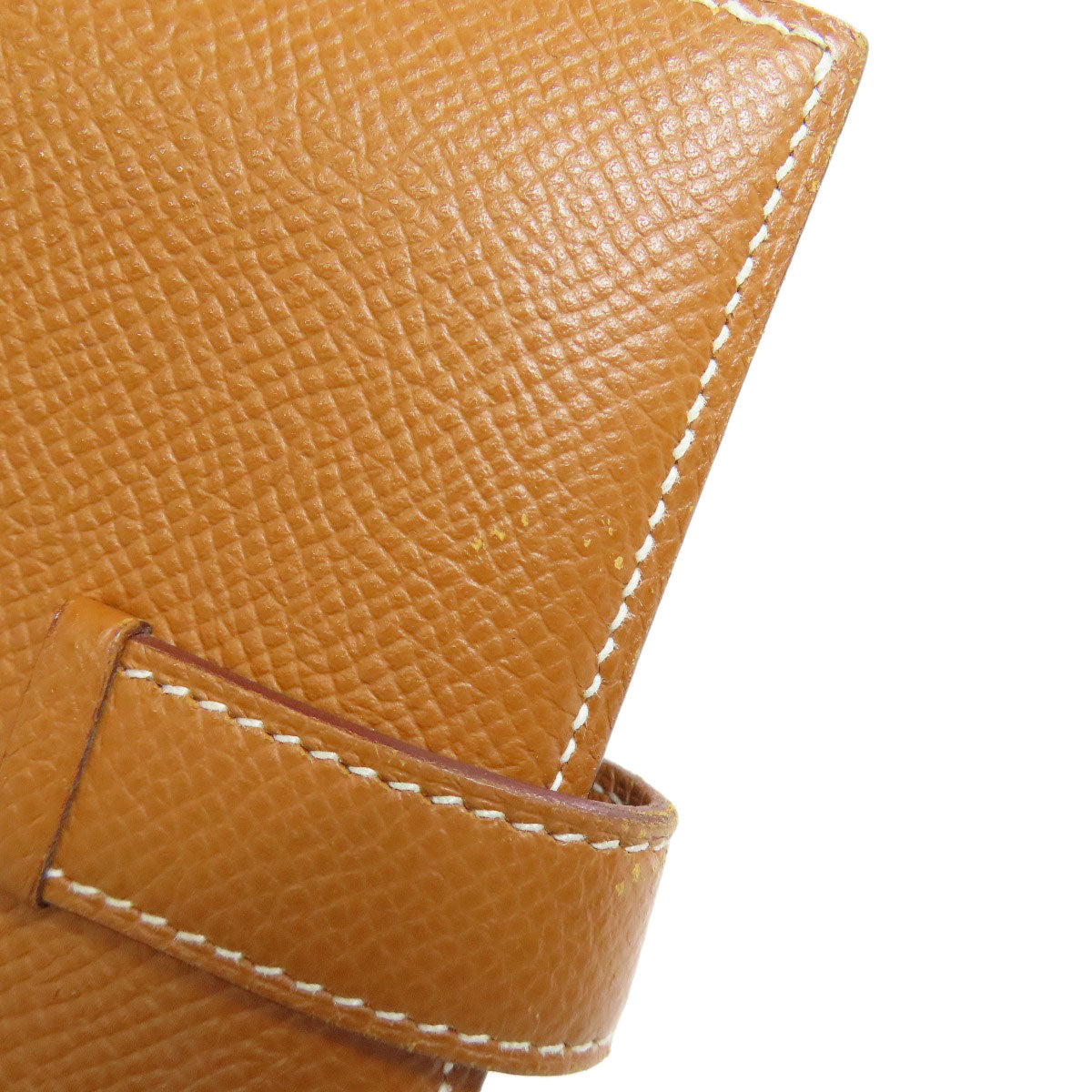 HERMES Bifold Wallet Epsom gold Bearn Compact Gold Gold Metal