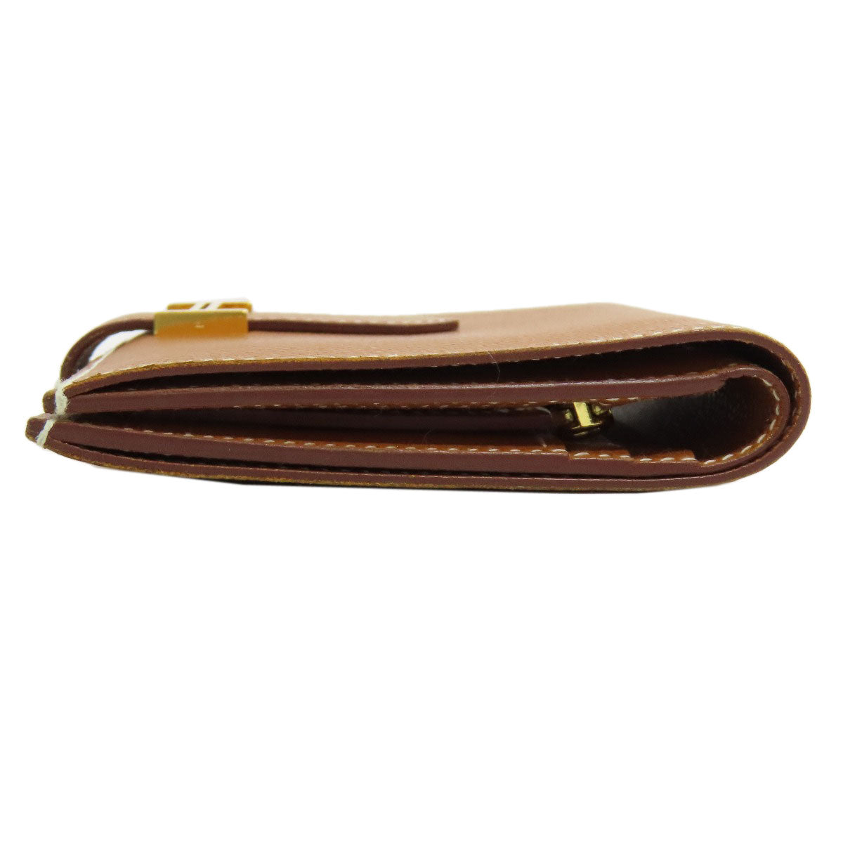 HERMES Bifold Wallet Epsom gold Bearn Compact Gold Gold Metal