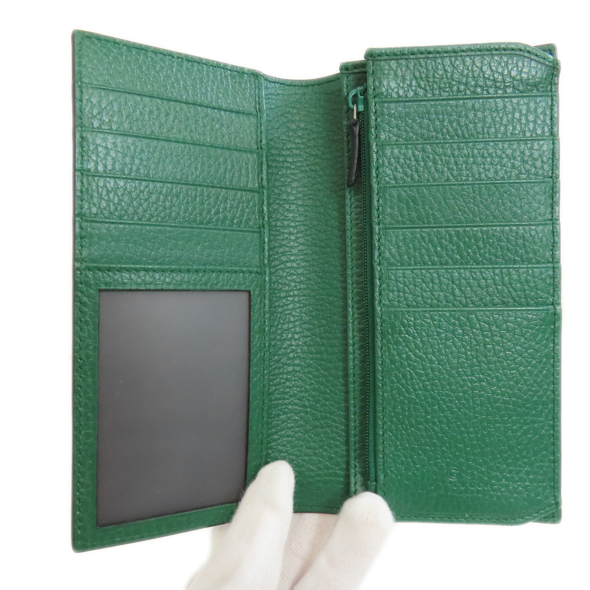 GUCCI Long Wallet Purse 610467 leather black Interlocking G outlet