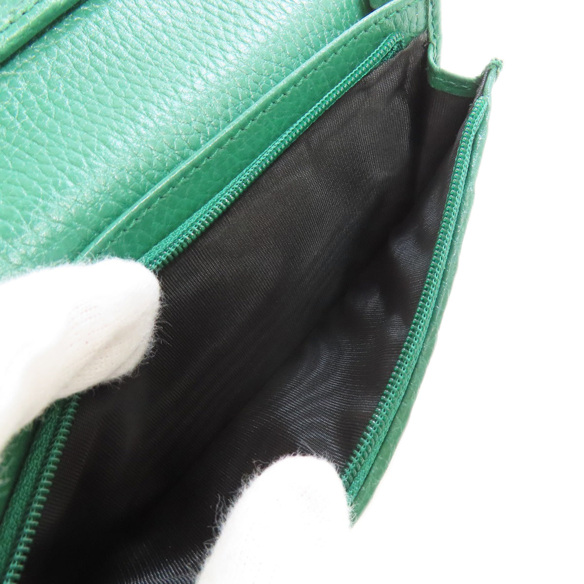 GUCCI Long Wallet Purse 610467 leather black Interlocking G outlet