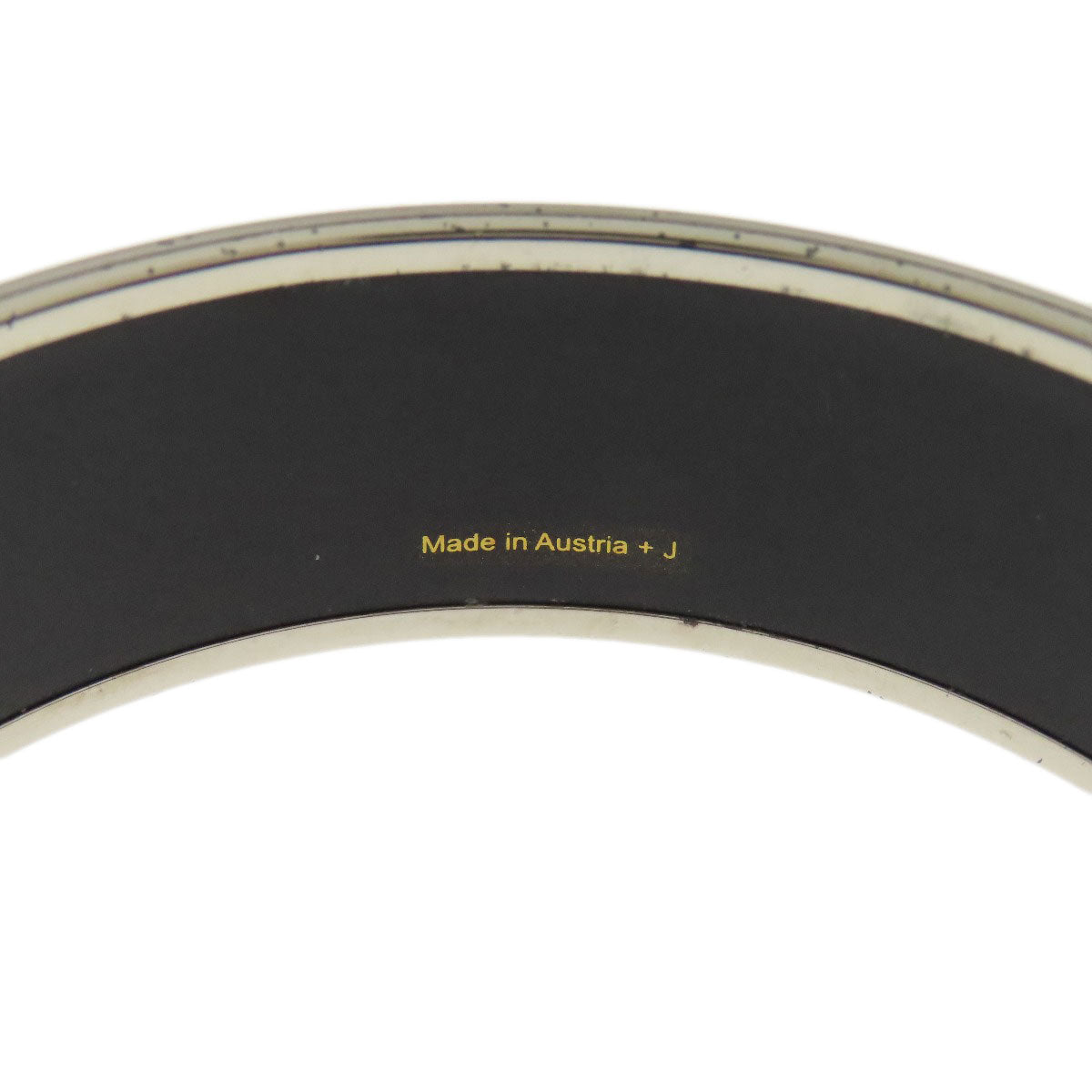 HERMES bracelet metallic Brown Emaille GM Women Used