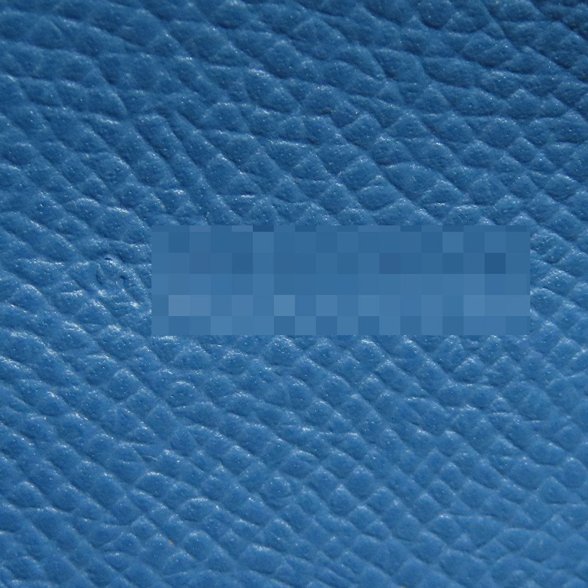 HERMES Long Wallet Purse Epsom blue Bearn Soufflet Gold Metal