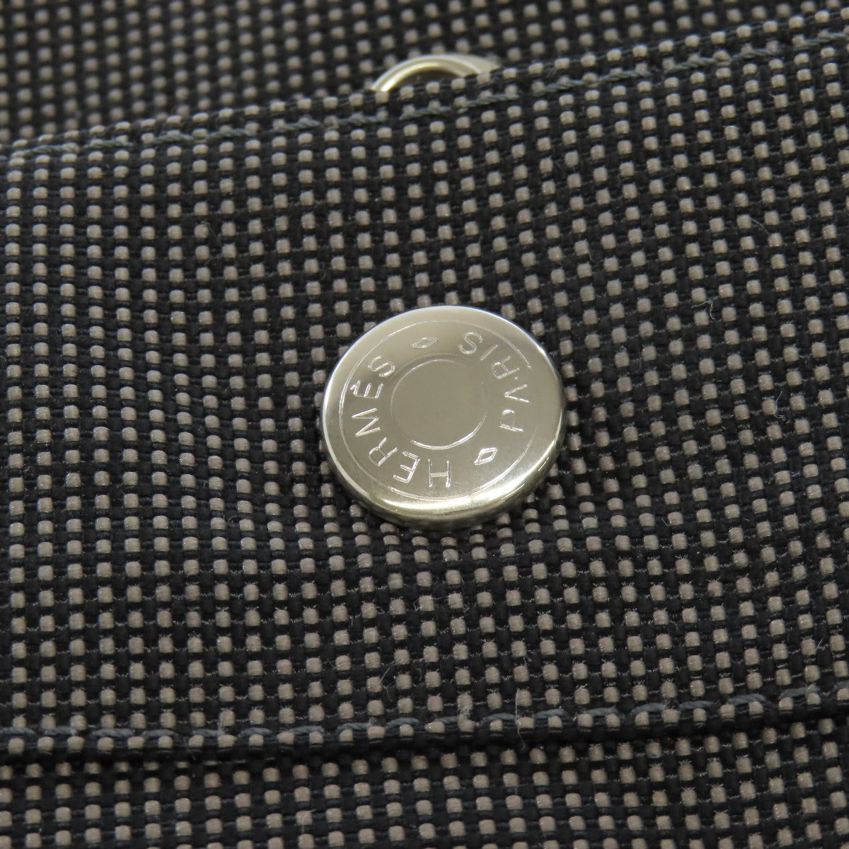 HERMES Tote Bag canvas gray Her LineGM Women Used