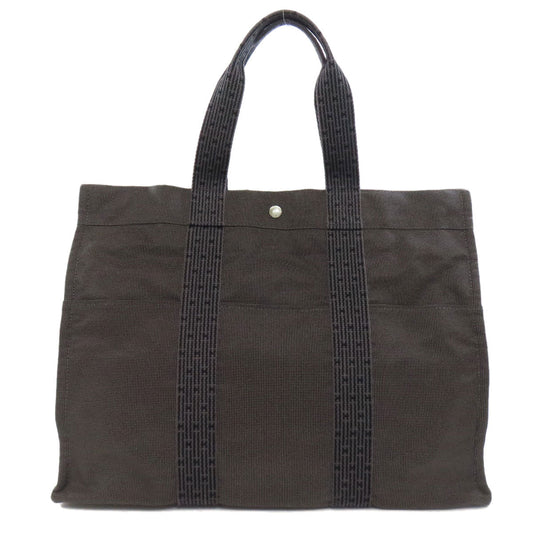 HERMES Tote Bag canvas gray Her LineGM Women Used