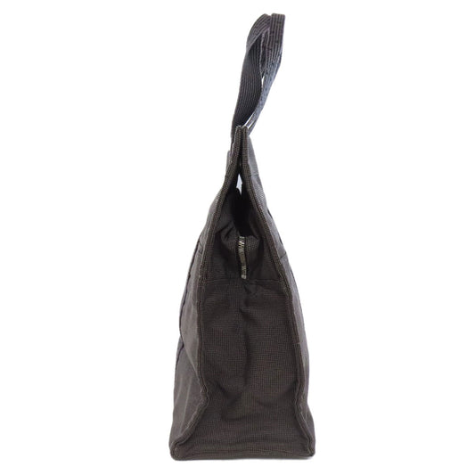 HERMES Tote Bag canvas gray Her LineGM Women Used