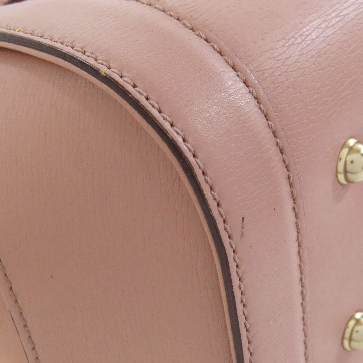 GUCCI Tote Bag 338989 leather pink Bamboo Women Used