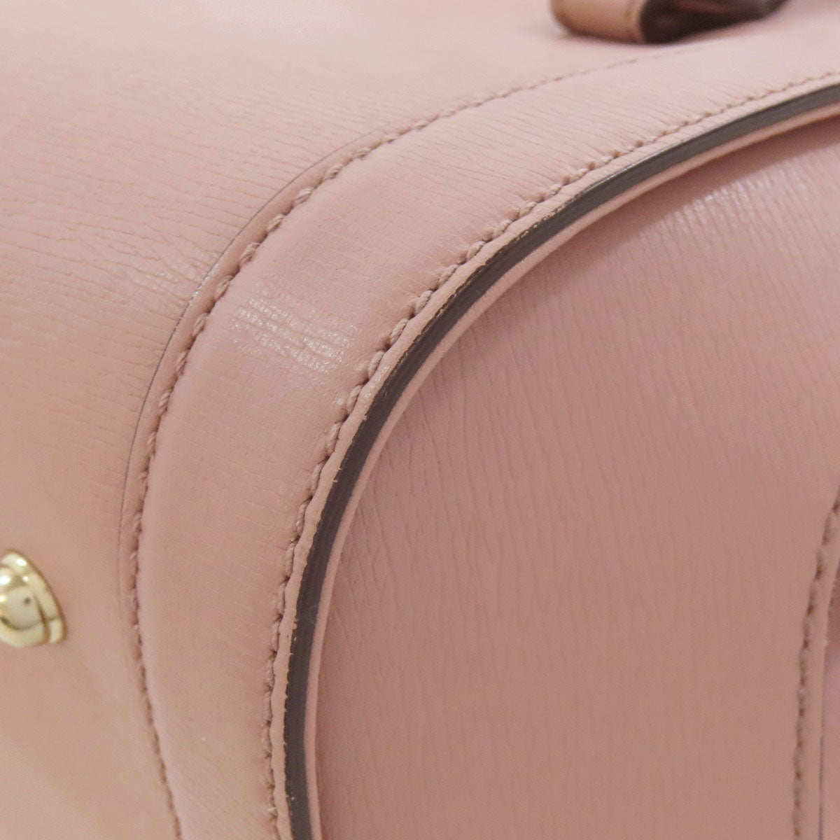 GUCCI Tote Bag 338989 leather pink Bamboo Women Used