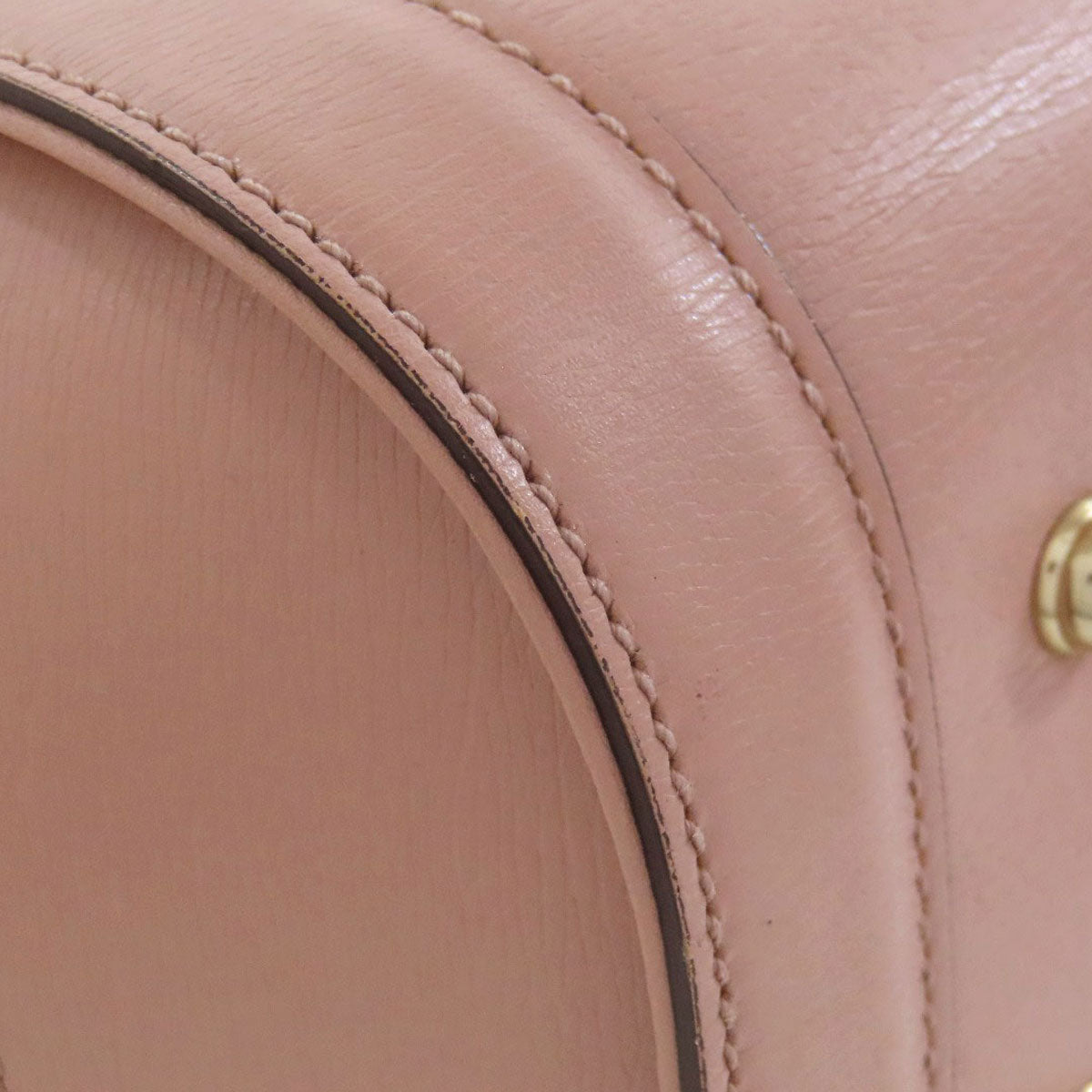 GUCCI Tote Bag 338989 leather pink Bamboo Women Used