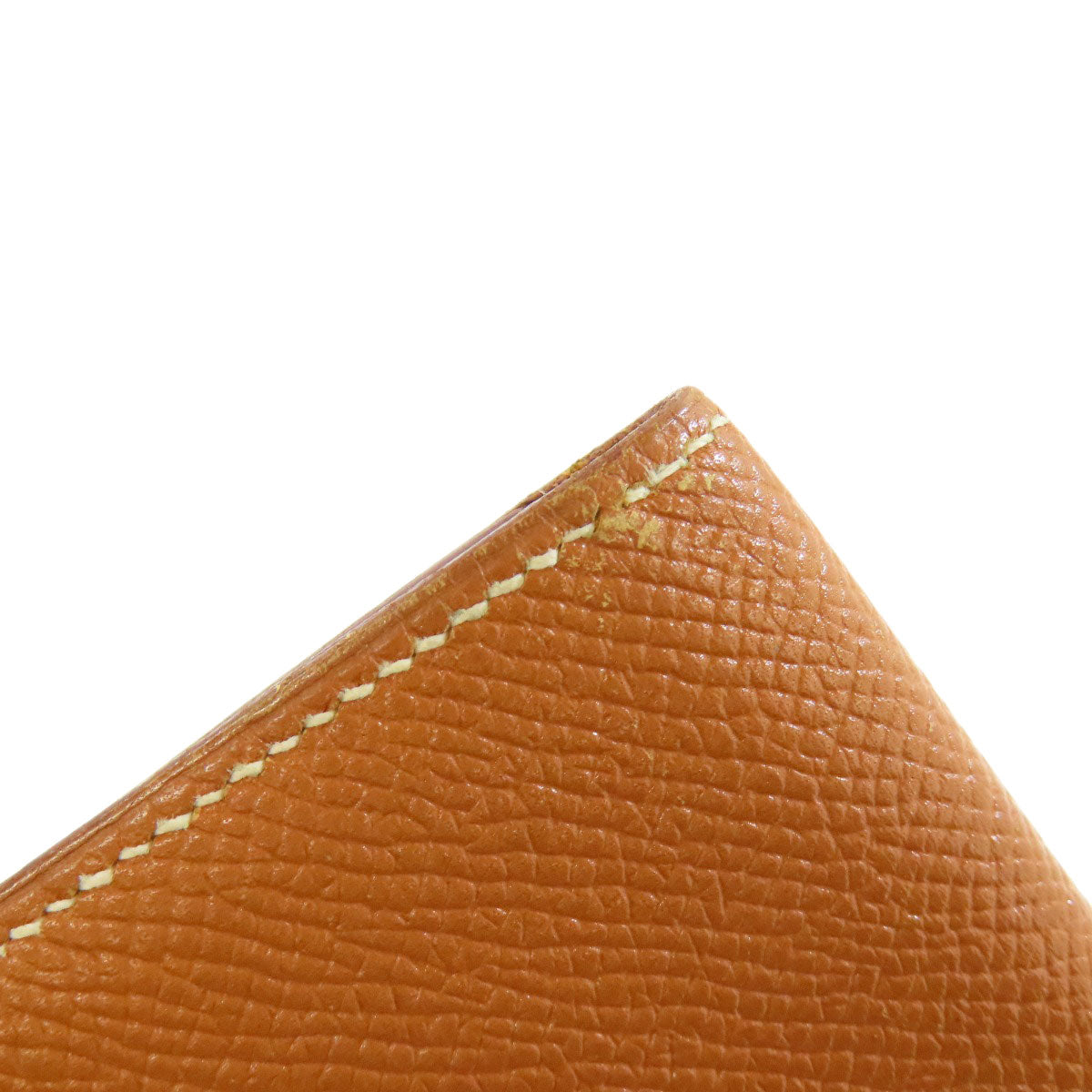 HERMES Long Wallet Purse Epsom gold Fleming Gold