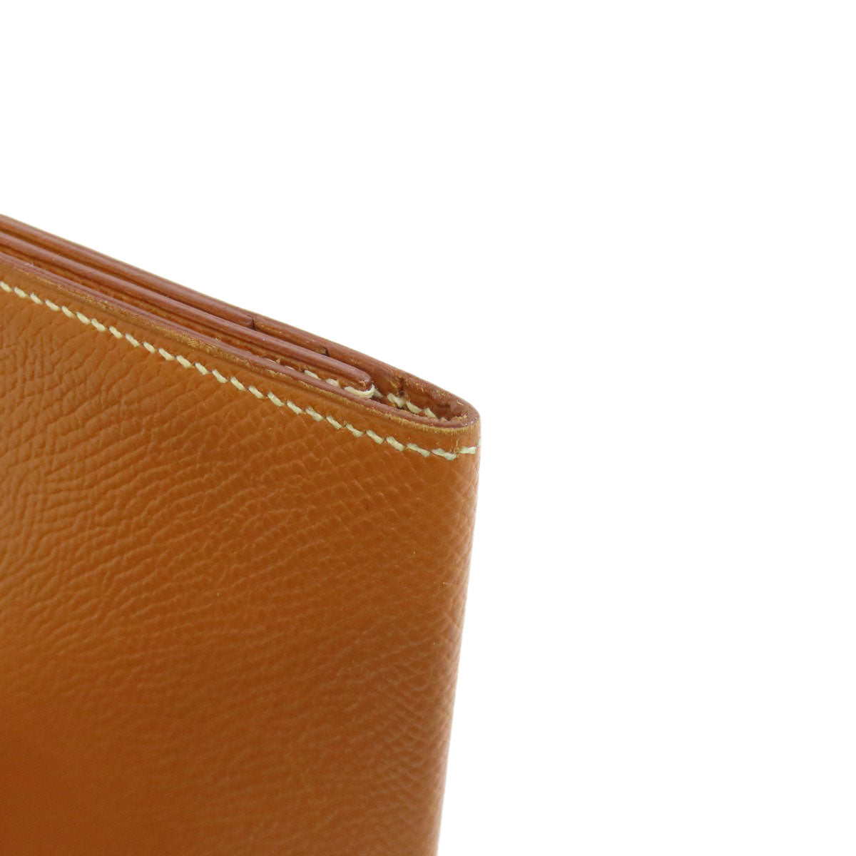 HERMES Long Wallet Purse Epsom gold Fleming Gold