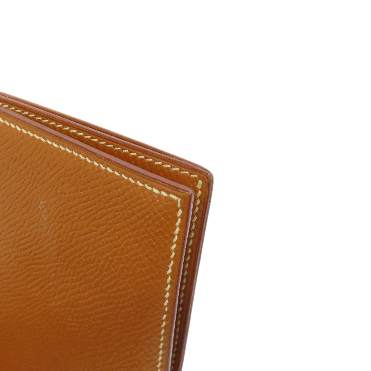 HERMES Long Wallet Purse Epsom gold Fleming Gold