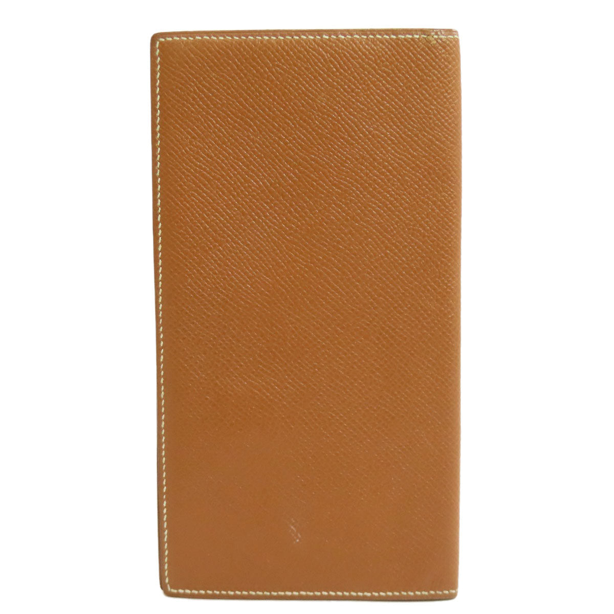 HERMES Long Wallet Purse Epsom gold Fleming Gold