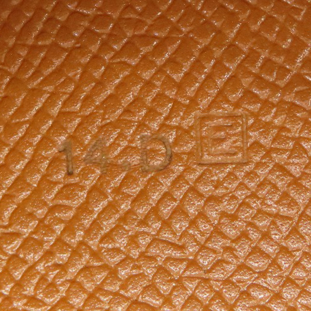 HERMES Long Wallet Purse Epsom gold Fleming Gold