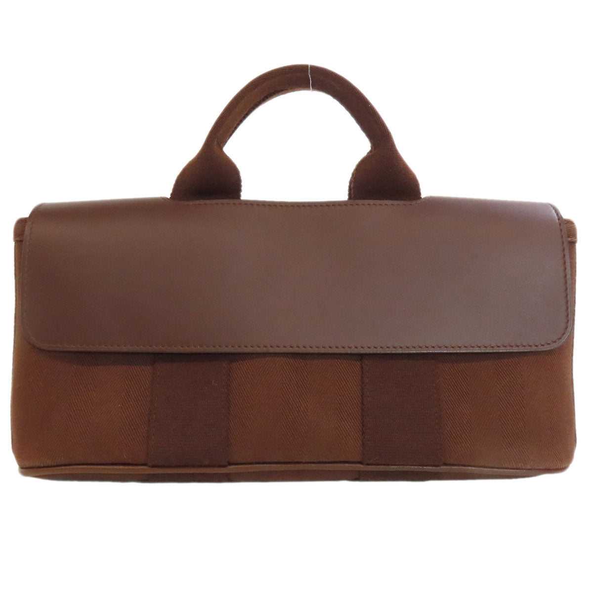 HERMES Handbag Towal chevron Brown Valparaiso Long PM