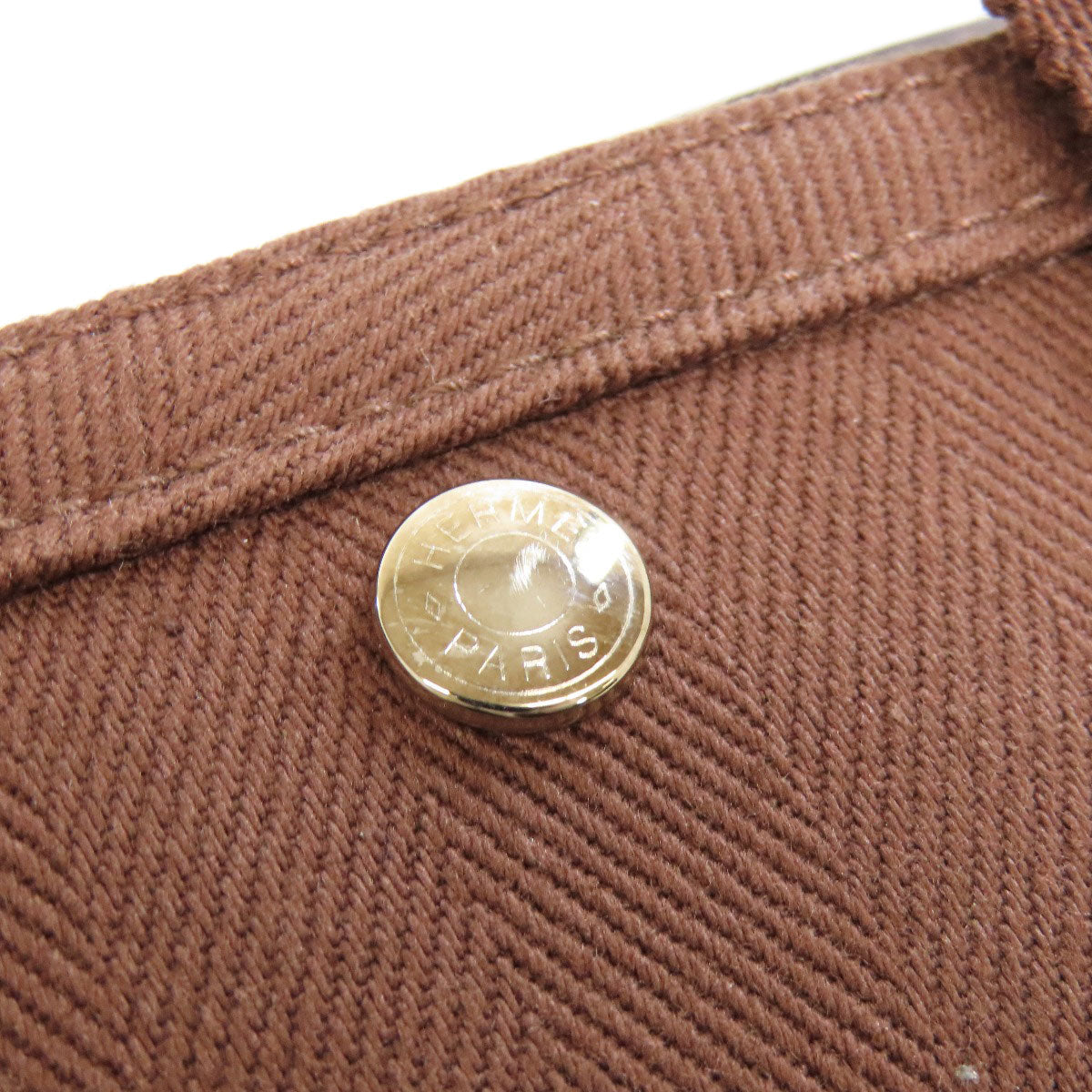 HERMES Handbag Towal chevron Brown Valparaiso Long PM