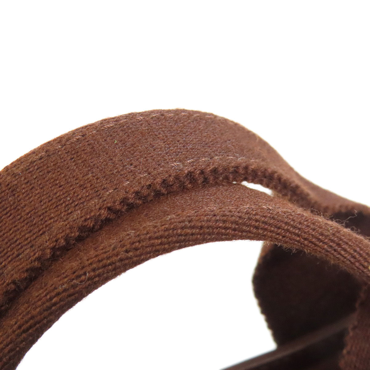 HERMES Handbag Towal chevron Brown Valparaiso Long PM