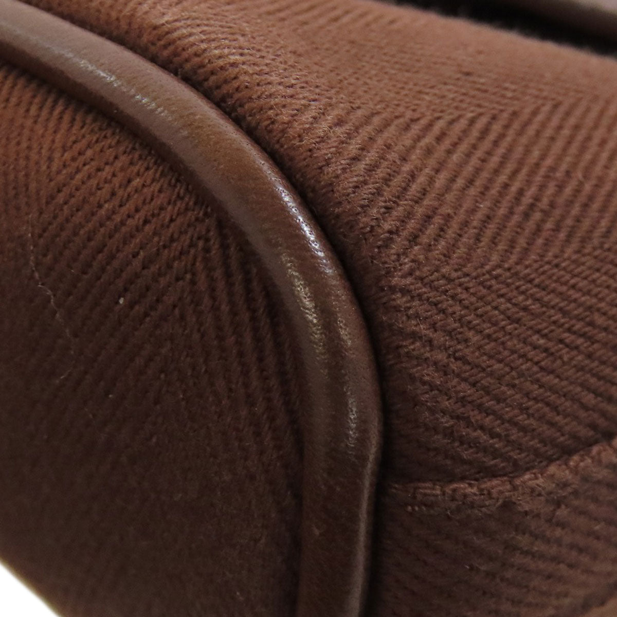 HERMES Handbag Towal chevron Brown Valparaiso Long PM