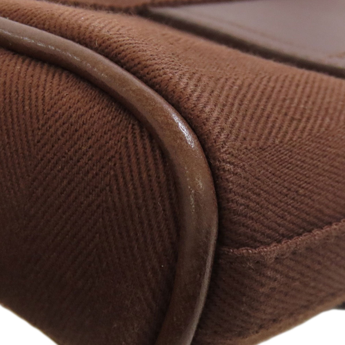 HERMES Handbag Towal chevron Brown Valparaiso Long PM