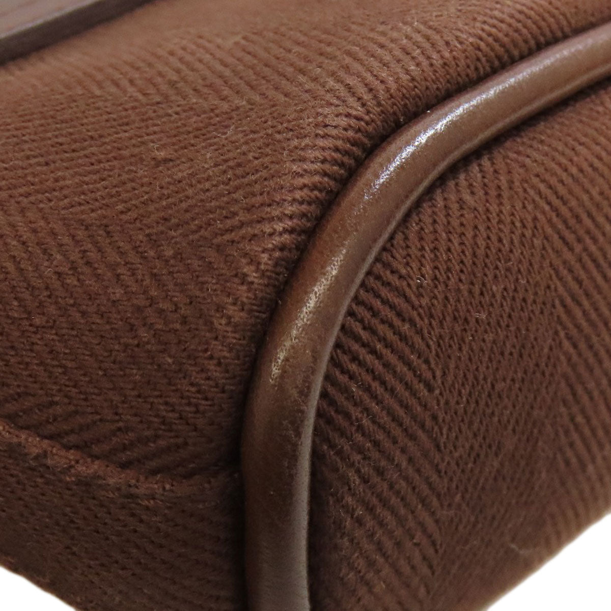HERMES Handbag Towal chevron Brown Valparaiso Long PM