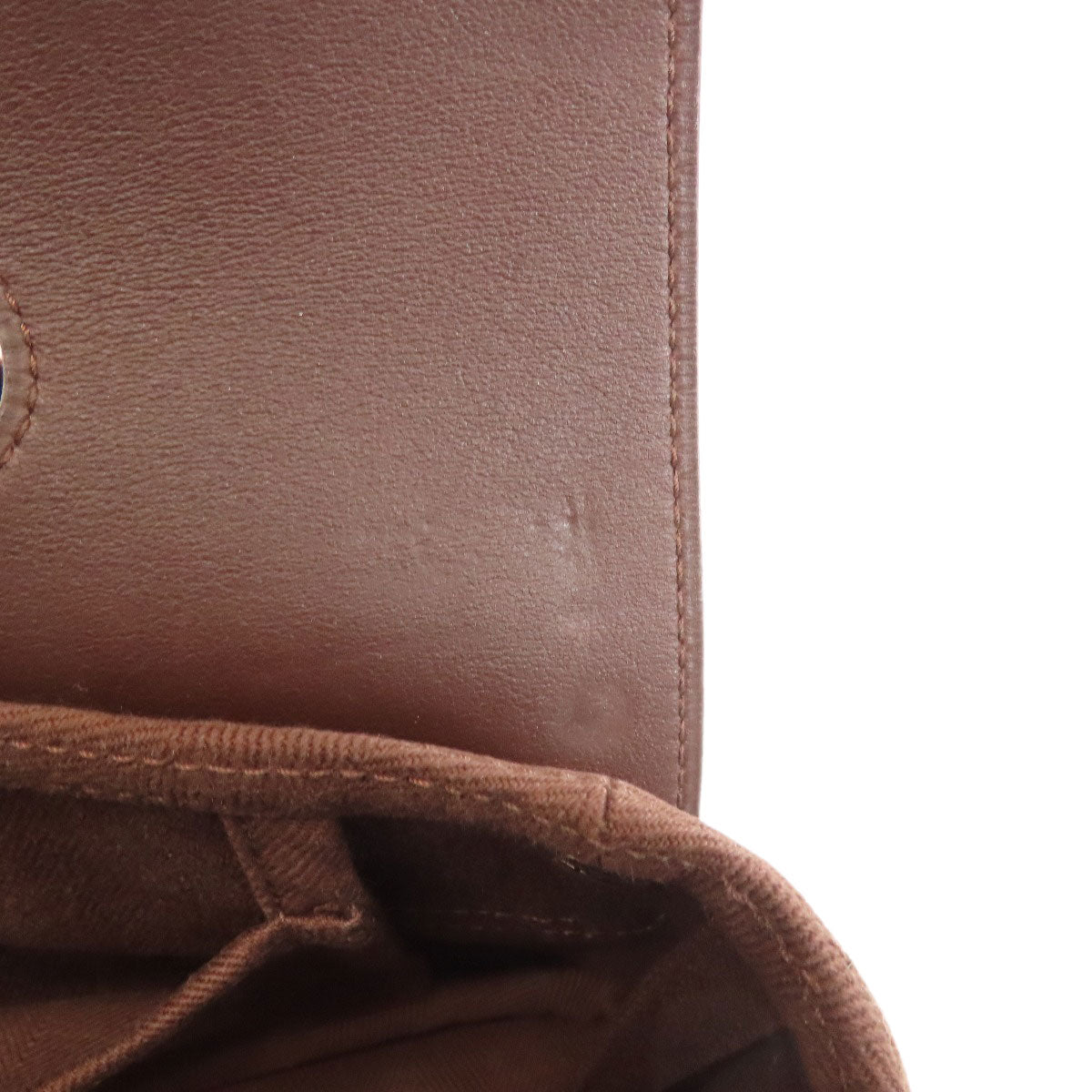 HERMES Handbag Towal chevron Brown Valparaiso Long PM