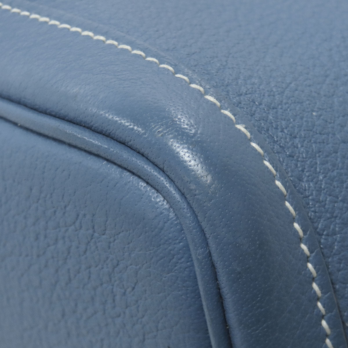 HERMES Tote Bag Negonda blue Garden Party TPM SilverMetal