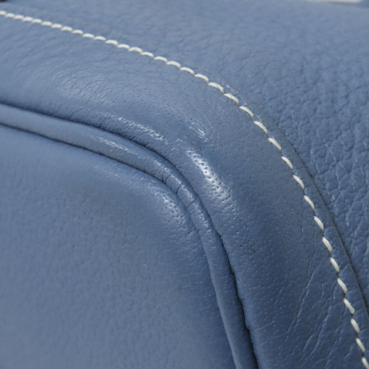 HERMES Tote Bag Negonda blue Garden Party TPM SilverMetal