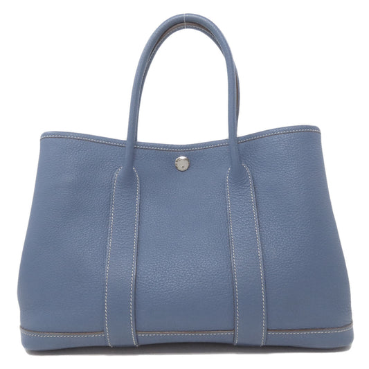 HERMES Tote Bag Negonda blue Garden Party TPM SilverMetal