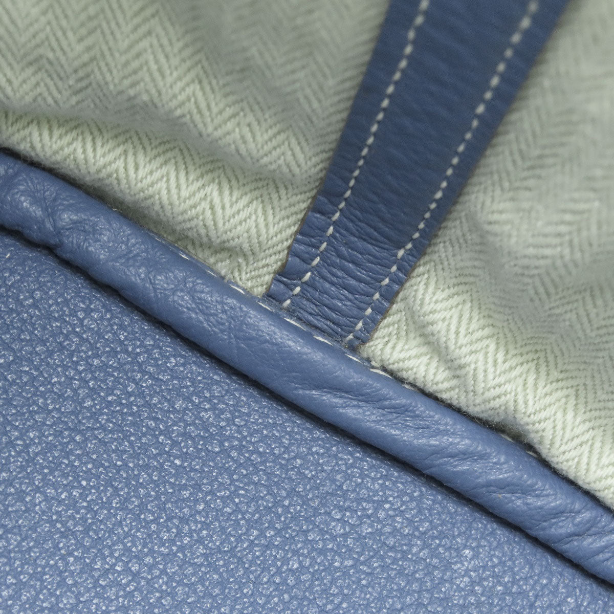 HERMES Tote Bag Negonda blue Garden Party TPM SilverMetal