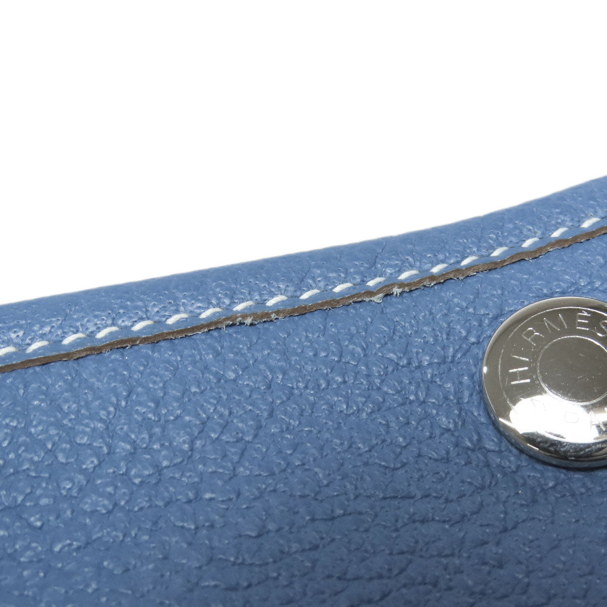 HERMES Tote Bag Negonda blue Garden Party TPM SilverMetal
