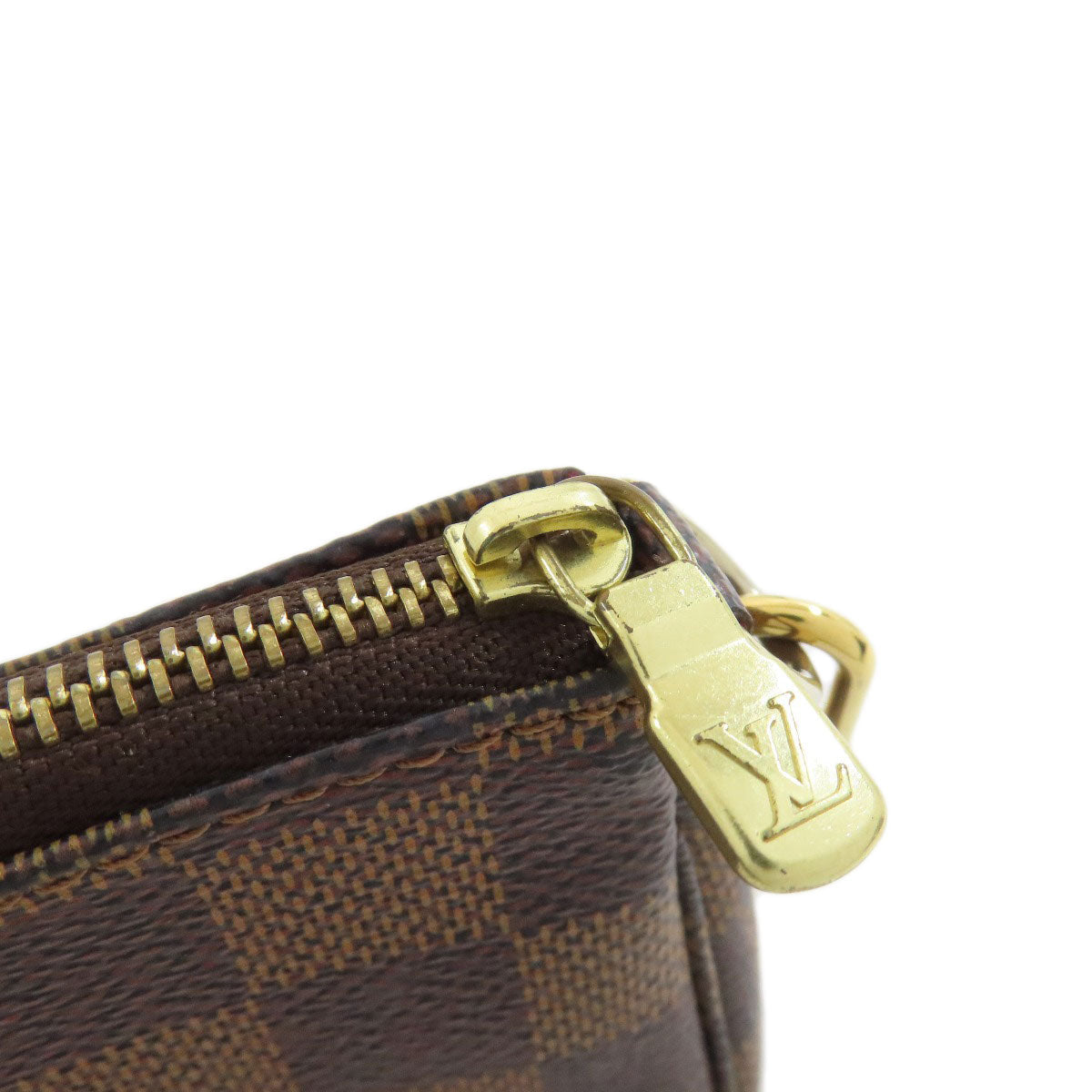 LOUIS VUITTON Accessory pouch N58009 Damier canvas Brown Mini Pochette Accessoires Women Used