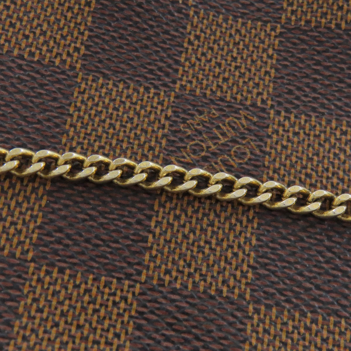 LOUIS VUITTON Accessory pouch N58009 Damier canvas Brown Mini Pochette Accessoires Women Used