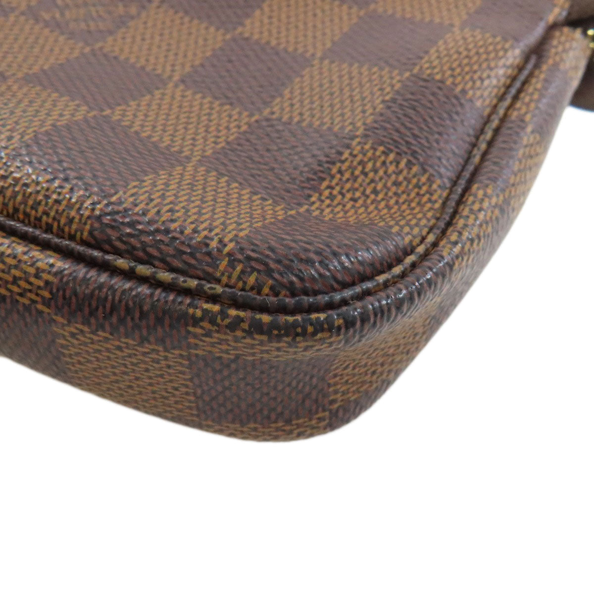 LOUIS VUITTON Accessory pouch N58009 Damier canvas Brown Mini Pochette Accessoires Women Used