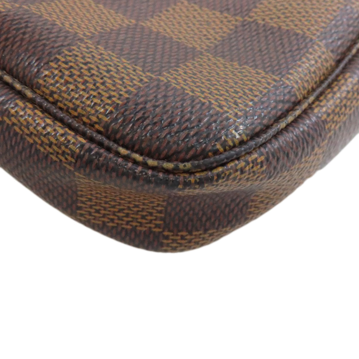 LOUIS VUITTON Accessory pouch N58009 Damier canvas Brown Mini Pochette Accessoires Women Used