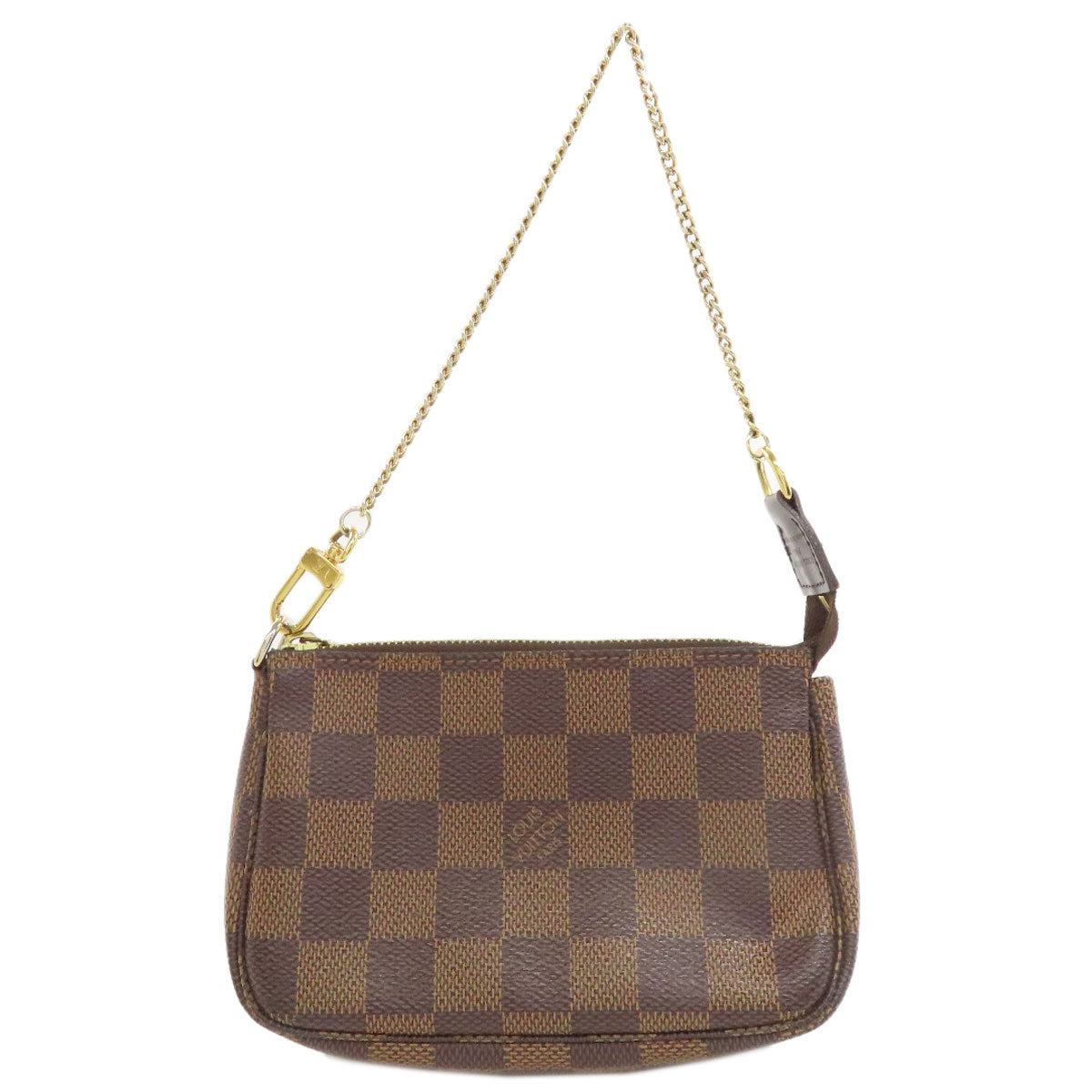 LOUIS VUITTON Accessory pouch N58009 Damier canvas Brown Mini Pochette Accessoires Women Used