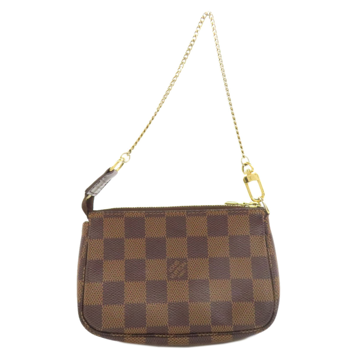 LOUIS VUITTON Accessory pouch N58009 Damier canvas Brown Mini Pochette Accessoires Women Used