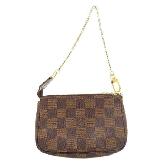 LOUIS VUITTON Accessory pouch N58009 Damier canvas Brown Mini Pochette Accessoires Women Used